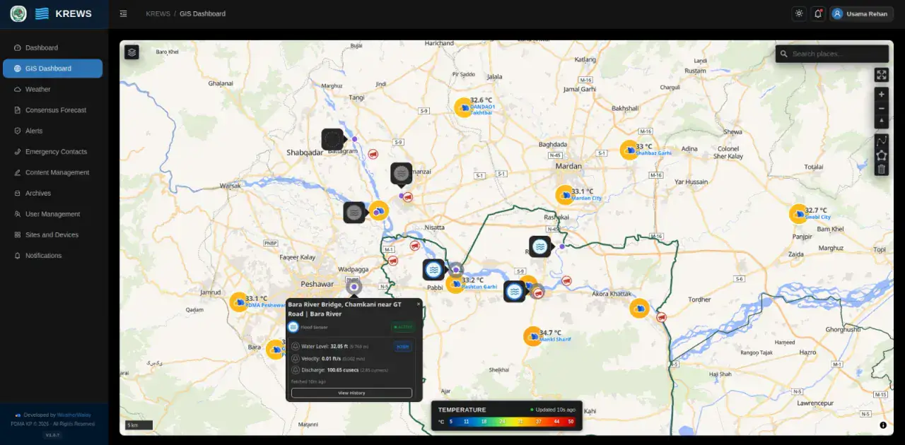 River Flood Early Warning System screenshot 2