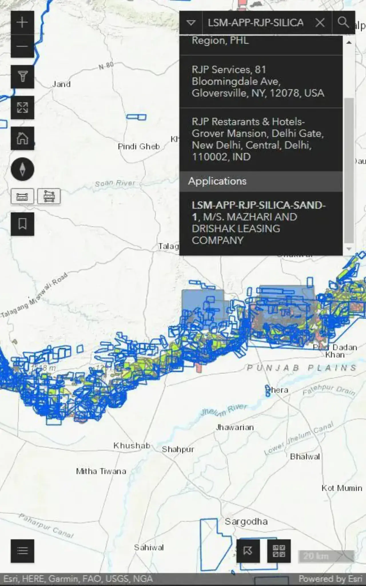 Mining Licence Cadastre App screenshot 2