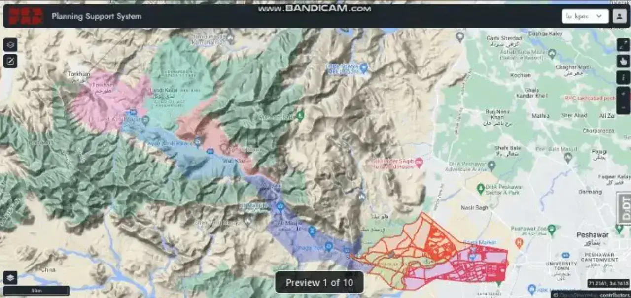Rural Infrastructure Planning GIS — Planning Support System